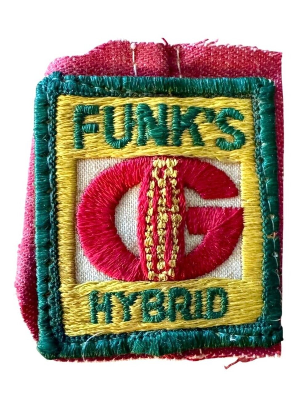 Vintage Funk’s G Hybrid Seed Corn Patch Small Ag Advertising Workwear 2"x2.25"